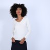 Pull col V en cachemire - Bijou