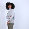 Pull chauve souris col roulé - Bob 6612 gris clair - 11 Gris clair