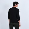 Pull col V en cachemire - Benjamin 6610 noir - 01 noir