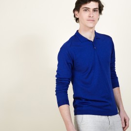 BARTEV PULL COL POLO LAINE ET SOIE