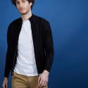 Gilet zippé en 100% laine mérinos - Bastian 6810 noir - 01 Noir
