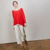 Pull col rond - Babouche  6880 PAVOT 52ROUGE