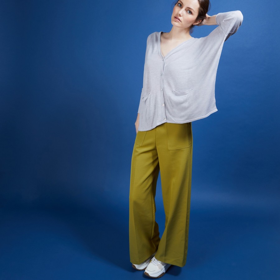 Long gilet en lin - Ballon 6811 GRIS CLAIR 11 GRIS CLAIR Long gilet en lin - Ballon 6811 GRIS CLAIR 11 GRIS CLAIR