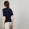 T-shirt manches coudes - Bapteme 6840 MARINE- 05  BLEU MARINE