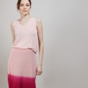 Débardeur en lin flammé - Boréal 6882 aubepine - 24 Rose clair