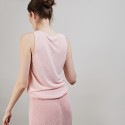 Débardeur en lin flammé - Boréal 6882 aubepine - 24 Rose clair