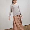 BENJI. PULL COL ROND LAINE ET COTON