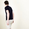 Polo en Fil Lumière à flèches - Billy 6040 marine - 05 Bleu marine