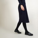 Jupe plissée en laine - Faustina 7040 marine - 05 Bleu marine
