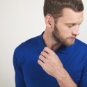 Pull col polo en laine - Beni 7042 fregate - 48 Bleu roi