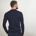 Pull col polo en laine - Beni 7040 marine - 05 Bleu marine