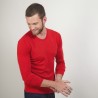 Pull col rond en laine - Bardem 7080 dahlia - 52 Rouge