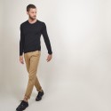 Pull col rond en laine - Bardem 7010 noir - 01 Noir