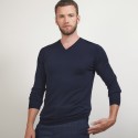 Pull col V en laine - Badyss 7040 marine - 05 Bleu marine