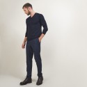 Pull col V en laine - Badyss 7040 marine - 05 Bleu marine