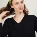 Bamboo Cashmere V-neck sweater - Barbara