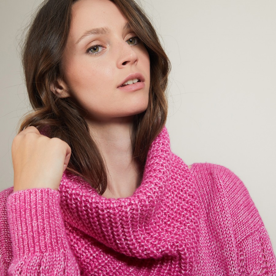 Tour de cou en viscose et baby alpaga - Gulliver 7083 pivoine - 26 Rose foncé Tour de cou en viscose et baby alpaga - Gulliver 7083 pivoine - 26 Rose foncé