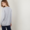 Pull boutonné au dos en cachemire - Bahia 7010 noir - 01 Noir
