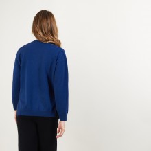 Cashmere V-neck sweater with slits - Barnabe