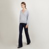 Cashmere V-neck sweater with slits - Barnabe