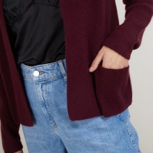 Short cashmere cardigan with pockets - Basma