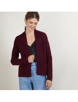 Short cashmere cardigan with pockets - Basma