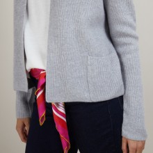 Gilet court en cachemire avec poches - Basma 7010 noir - 01 Noir