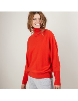 Pull col roulé en cachemire - Bob 7081 fusion - 15 Orange