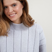 Round-neck wool and nylon sweater - Gustave
