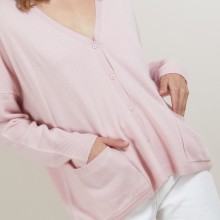 Cardigan en cachemire - Brune