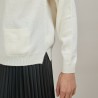 Pull col bateau en cachemire - Bal 7002 arome - 82 Ecru