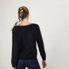 Pull col bateau en cachemire - Bal 7010 noir - 01 Noir