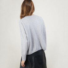 Short cashmere V-neck sweater - Balba
