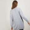 Long cardigan with pockets in cashmere - Blush