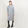 Longue robe en cachemire recyclé - Galate 7013 vapeur - 09 Gris moyen