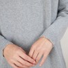 Longue robe en cachemire recyclé - Galate 7013 vapeur - 09 Gris moyen