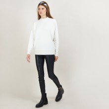 Buttoned shoulder wool sweater - Gipsy