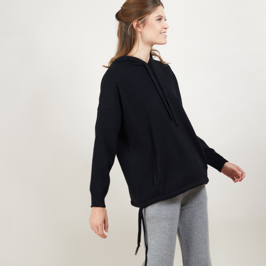 Recycled cashmere and wool hoodie Gala Recycled cashmere and wool hoodie Gala