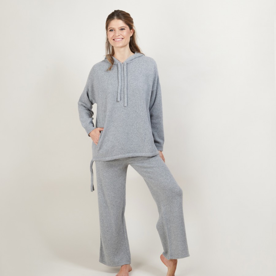 Recycled cashmere and wool hoodie Gala Recycled cashmere and wool hoodie Gala