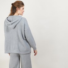 Recycled cashmere and wool hoodie Gala
