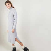 4-ply cashmere cable-knit dress - Gisele