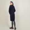 Wool dress with buttons on the shoulder - Frankie