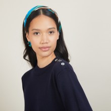 Wool dress with buttons on the shoulder - Frankie