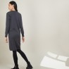 Robe en laine boutons épaule - Frankie