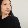 Robe en laine boutons épaule - Frankie