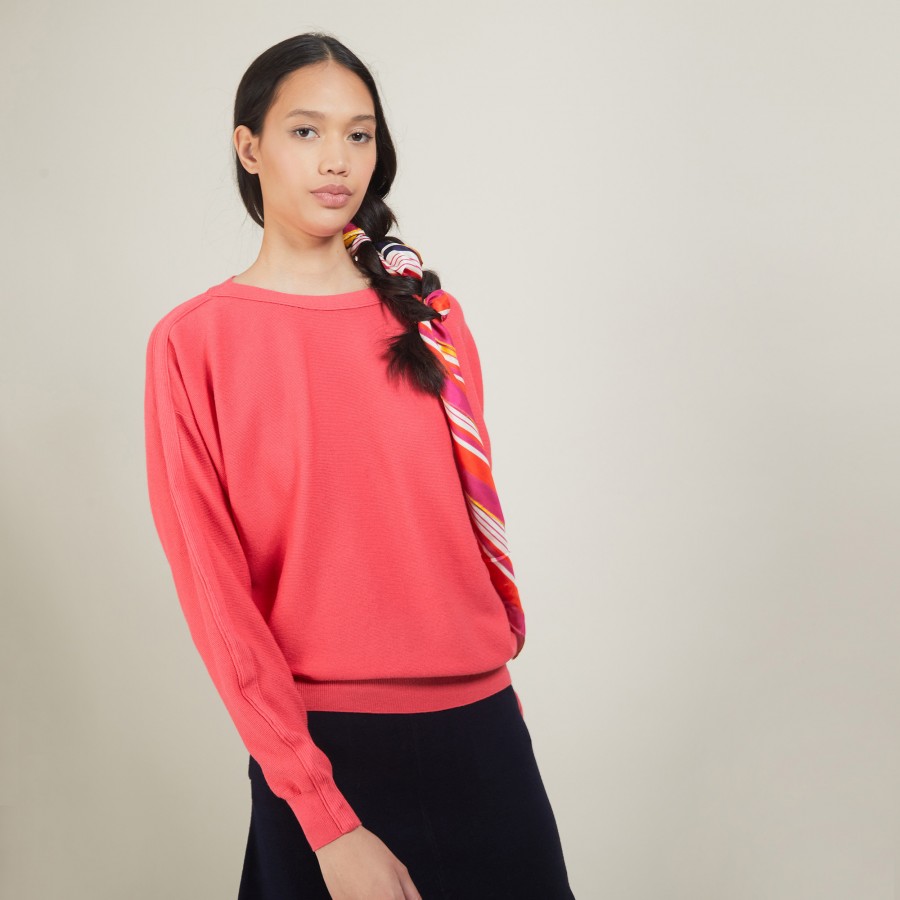 Pull col bateau en coton cachemire - Felice Pull col bateau en coton cachemire - Felice