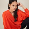 Batwing-sleeves wool sweater - Boxe