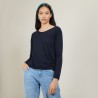 Pull col rond 100% Laine - Betina