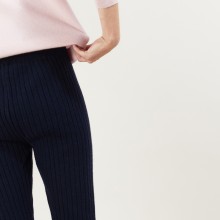 Pantalon en cachemire et laine recyclés - Gaby 7040 marine - 05 Bleu marine