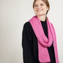 Viscose and baby alpaca scarf - Genu